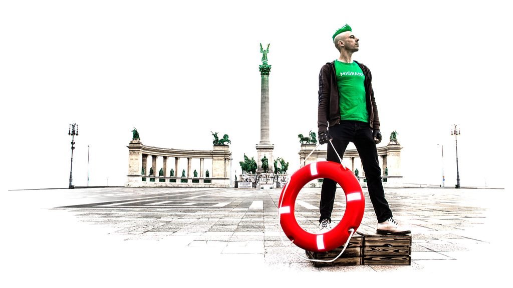 Rupert Jaeger in Budapest, Hungary, in early May 2019, as part of the Migrant Republic project